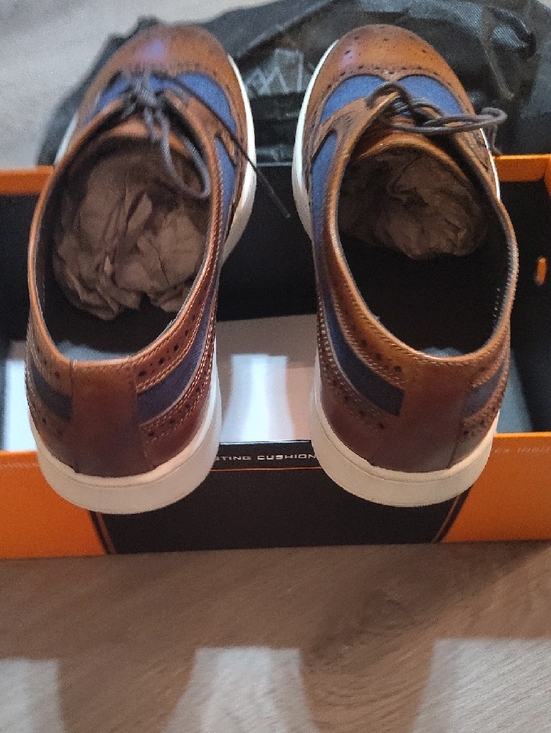 Like?La Milano Denim Brown Mens Tie Loafers  - Sz 11 main image 7
